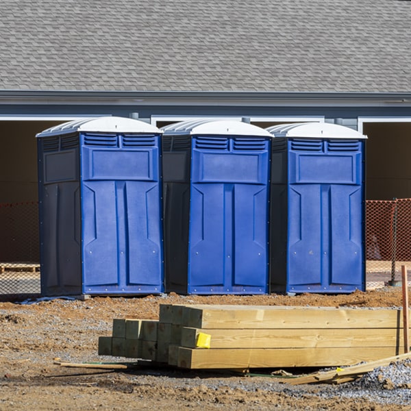 what is the maximum capacity for a single porta potty in Durham